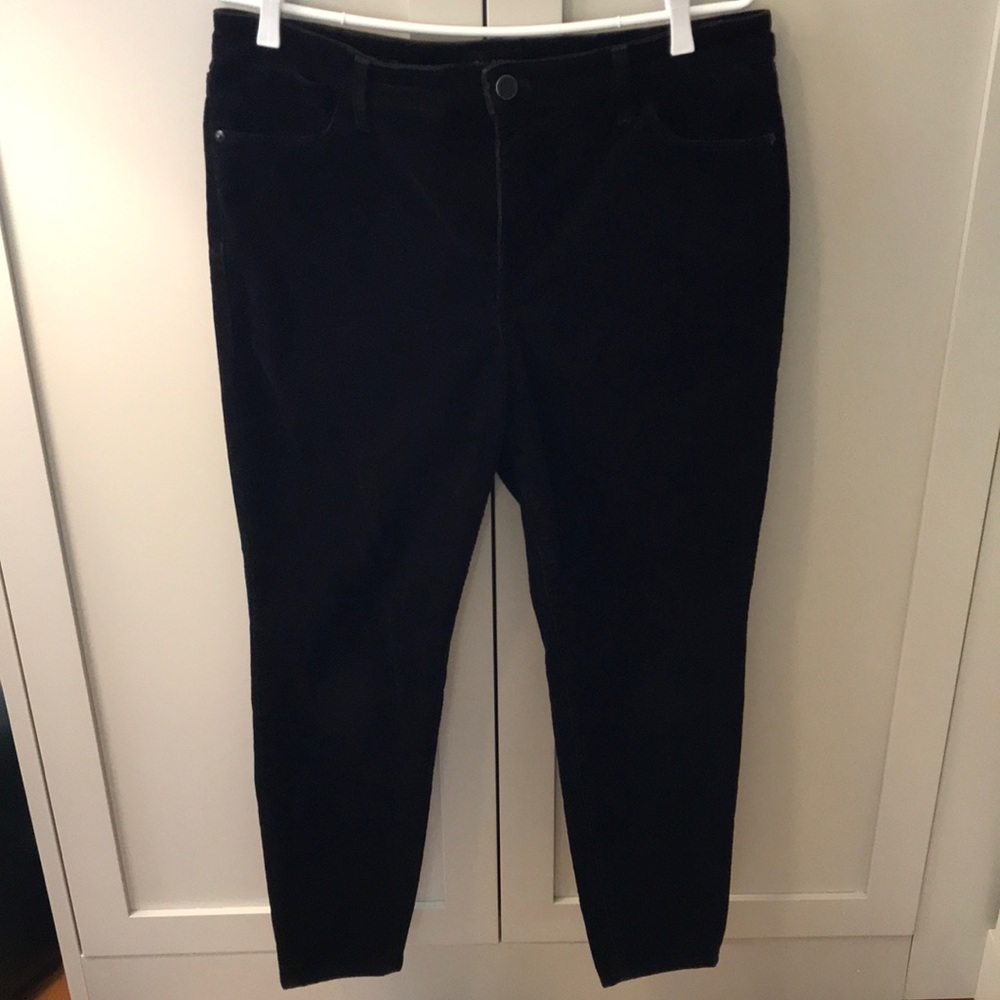 Talbots Black Corduroy Cropped Ankle Pants